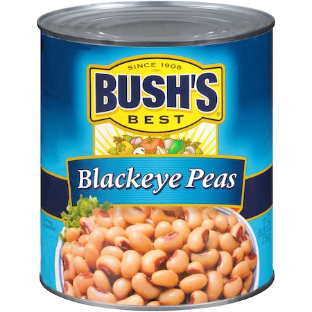 Bush's Best Dry Brine Blackeye Peas #10 Can, PK6